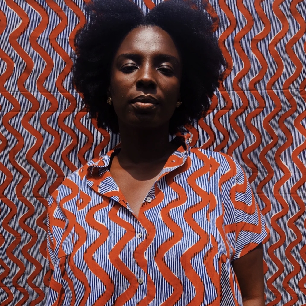 Osei Duro Bata Dress in Zig-Zag